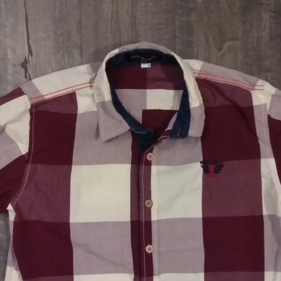 Men's Checkered L/S Small Flannel Button-up Shirt - Picture 3 of 4